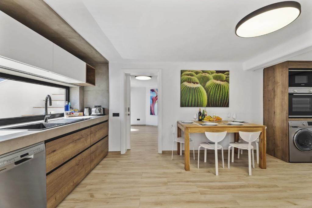 Kuchyň nebo kuchyňský kout v ubytování Villa Atlantico - Planta Baja