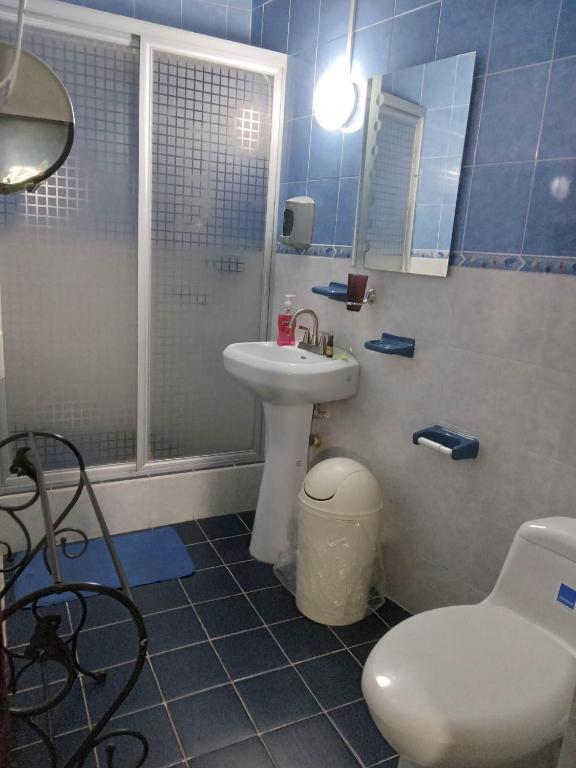 Koupelna v ubytování El Hogar de Carmelita