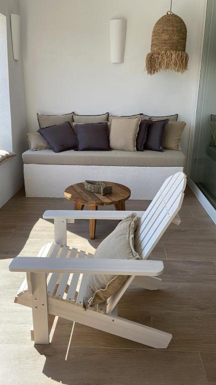 Posezení v ubytování Cap Sa Sal suites -Apartament Begur - Costa Brava