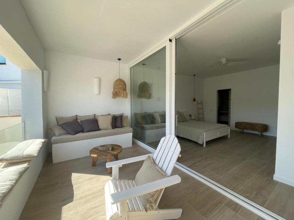 Posezení v ubytování Cap Sa Sal suites -Apartament Begur - Costa Brava