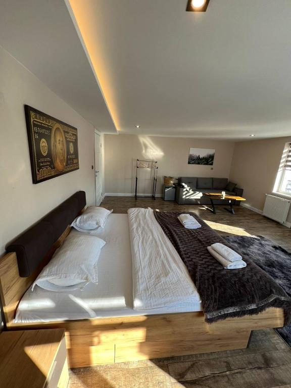 Postel nebo postele na pokoji v ubytování На Краю Світу
