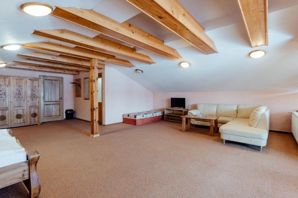 TV a/nebo společenská místnost v ubytování Orava Hotel