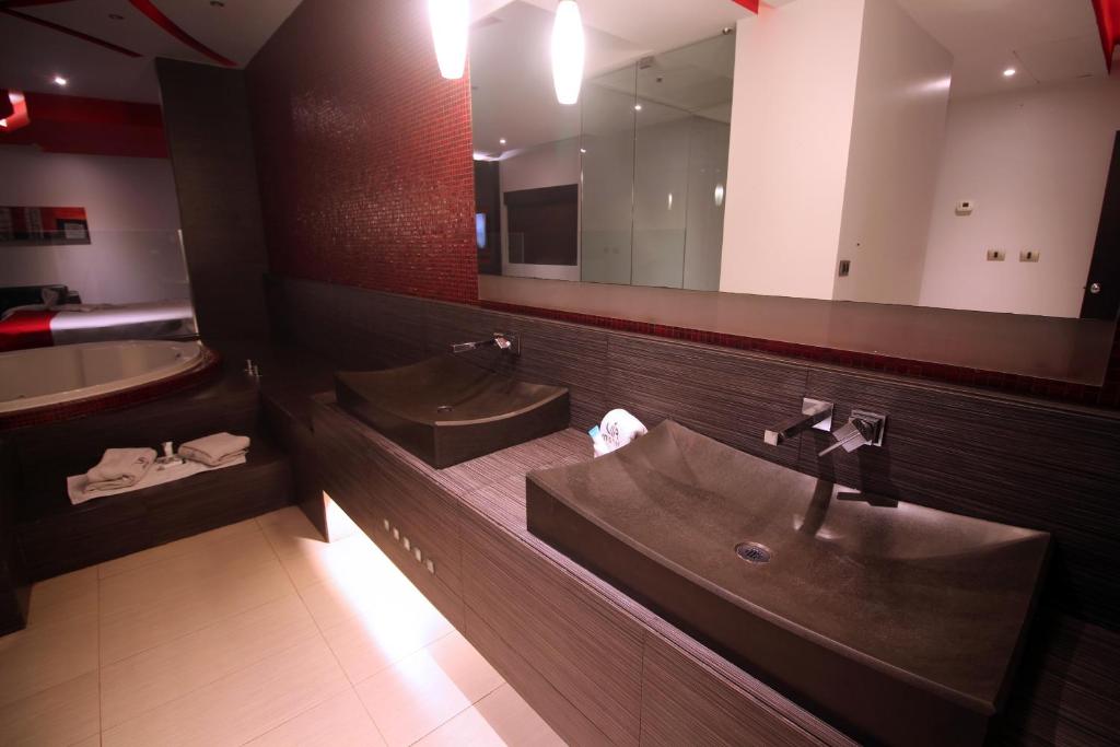 Koupelna v ubytování Motel Via