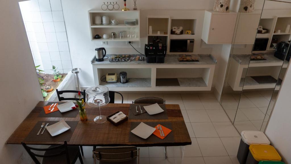 Kuchyň nebo kuchyňský kout v ubytování XENIA LUXURY ROOMS