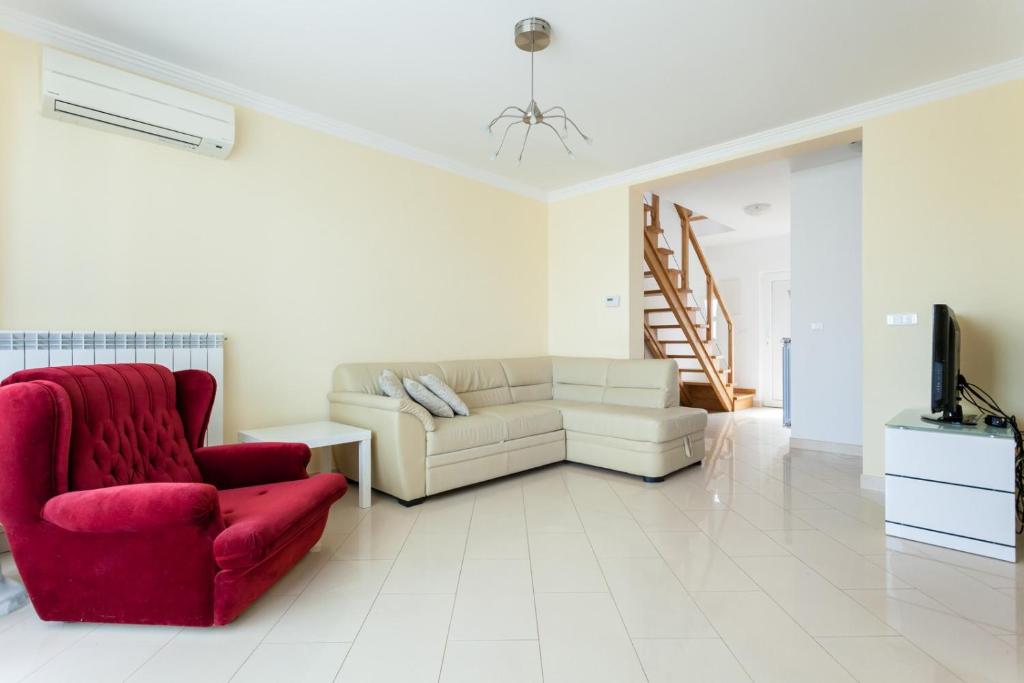Część wypoczynkowa w obiekcie Apartments Svalina