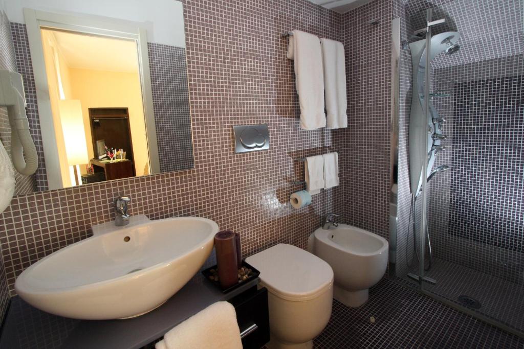 Koupelna v ubytování Blurooms