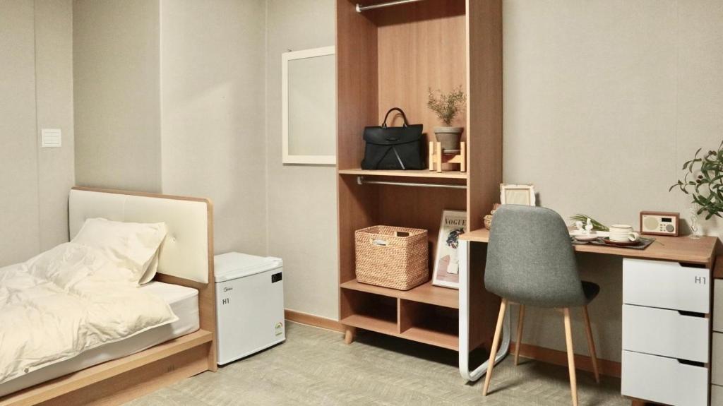 Cama ou camas em um quarto em White Story