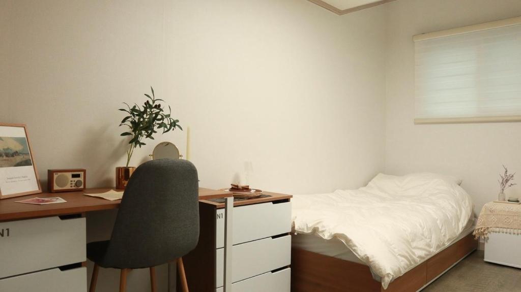 Cama ou camas em um quarto em White Story