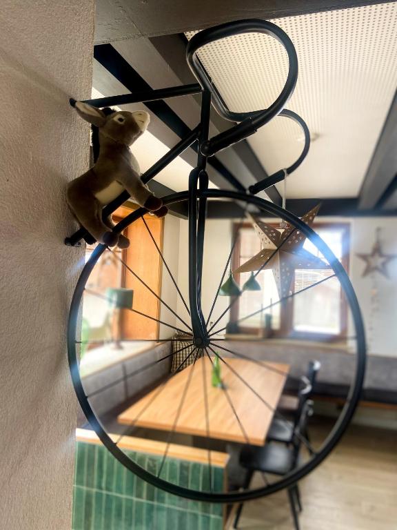 Posezení v ubytování Hotel Der Drahtesel