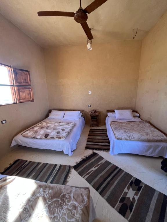 En eller flere senger på et rom på Agpeninshal Ecolodge