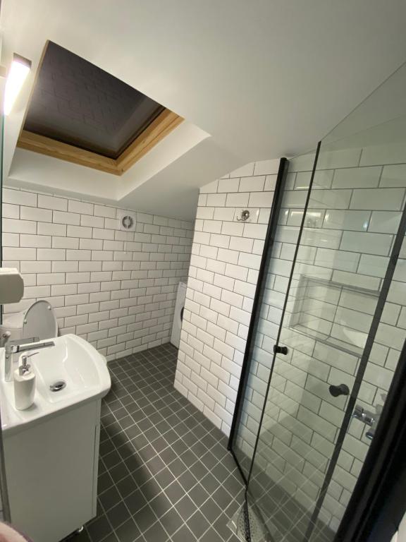 Koupelna v ubytování Apartament La Sika