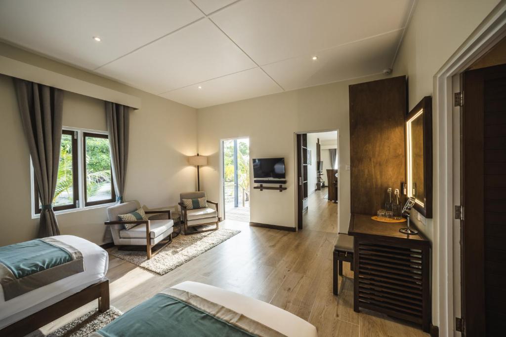 TV a/nebo společenská místnost v ubytování Kuredu Island Resort & Spa
