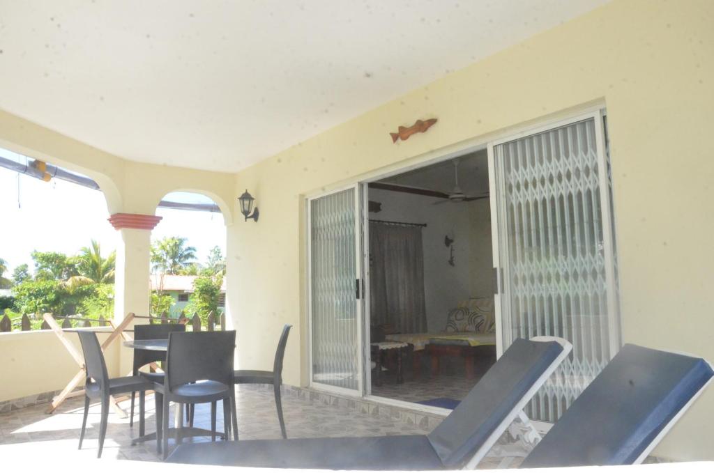 Balkón nebo terasa v ubytování Butterfly Villas