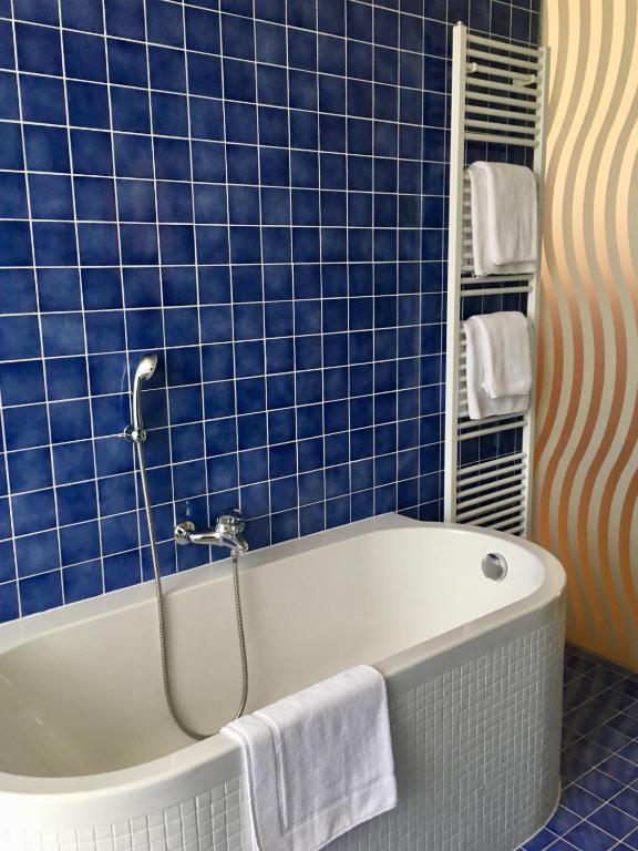 Koupelna v ubytování Hotel Okresní Dům