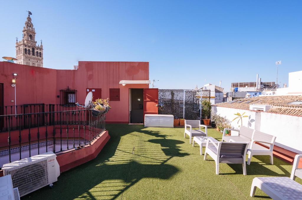 Ático lujo junto a la catedral. Giralda - Appartement D'une Chambre