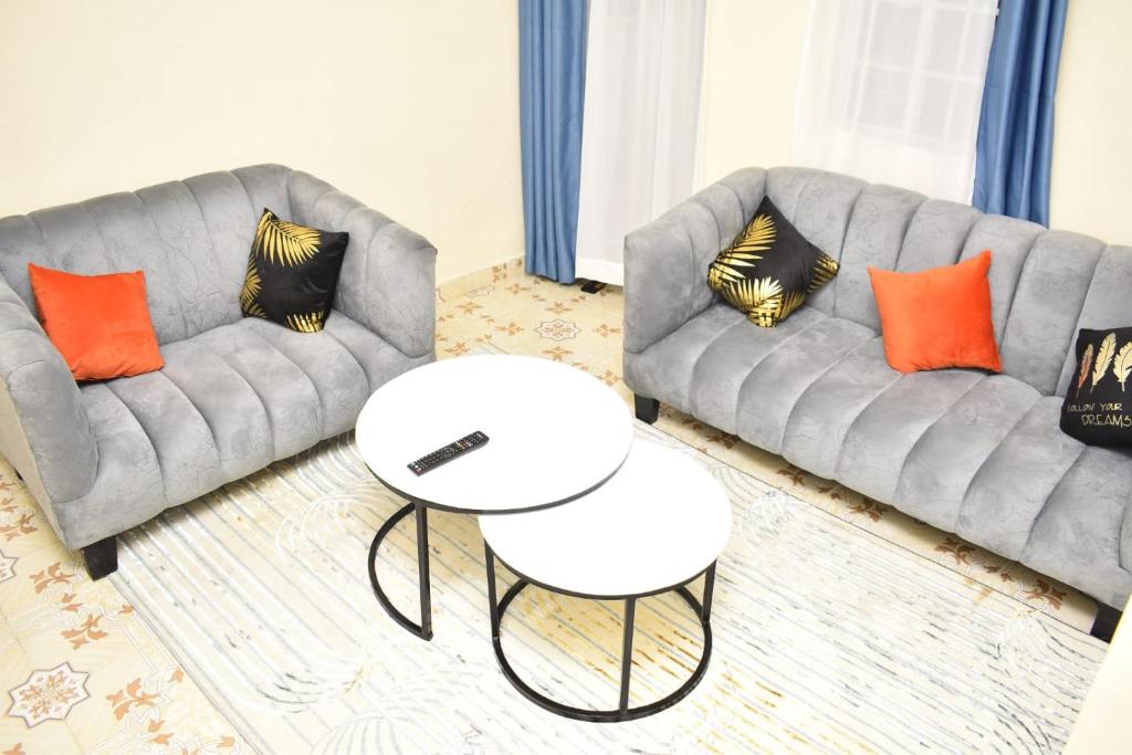 Posezení v ubytování Lux Suites Okore Apartments Kisumu