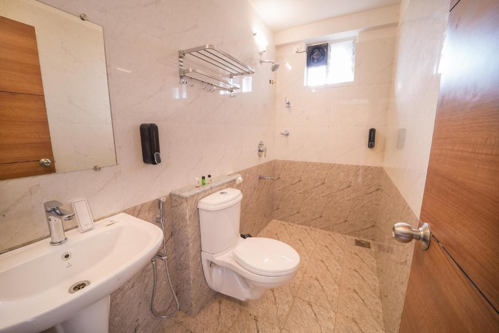Koupelna v ubytování Hotel Wayfarer