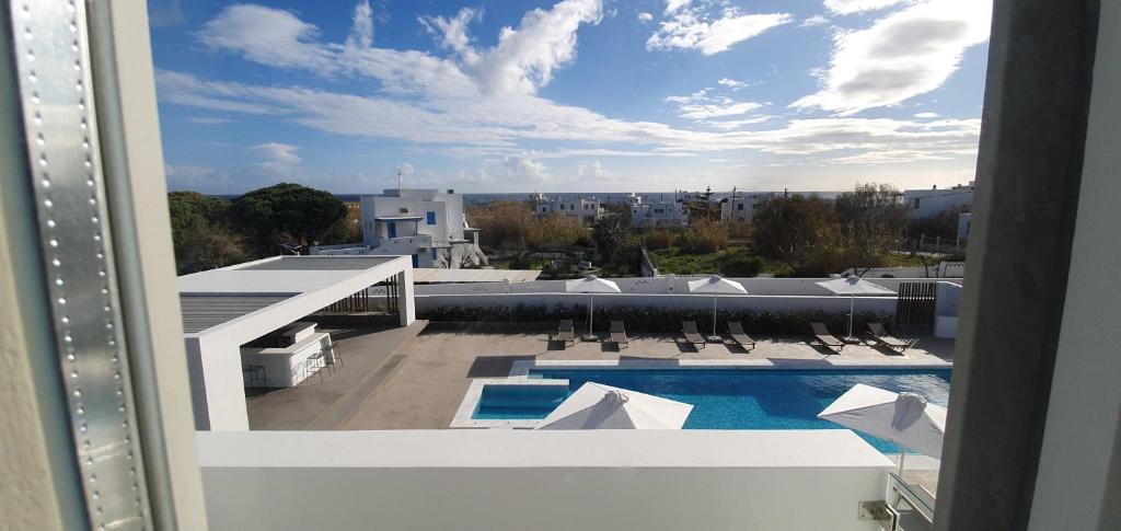 Balkón nebo terasa v ubytování Tzanis Resort Skyros
