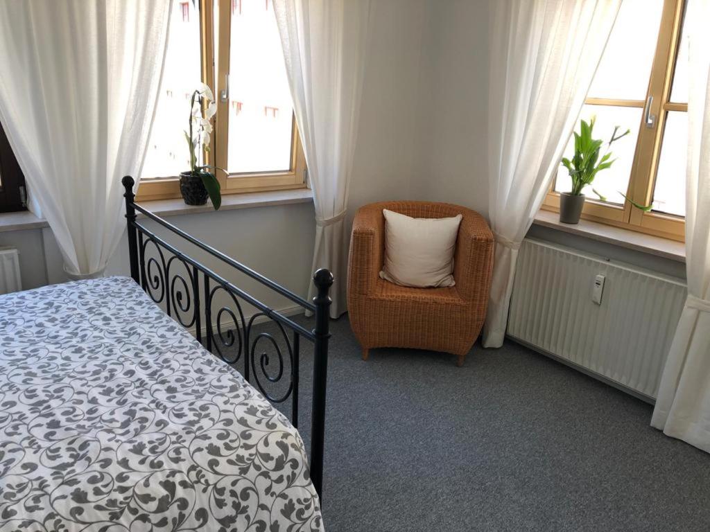 Postel nebo postele na pokoji v ubytování Gästehaus Moin Allgäu