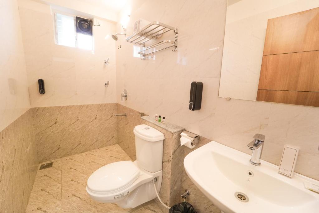 Koupelna v ubytování Hotel Wayfarer
