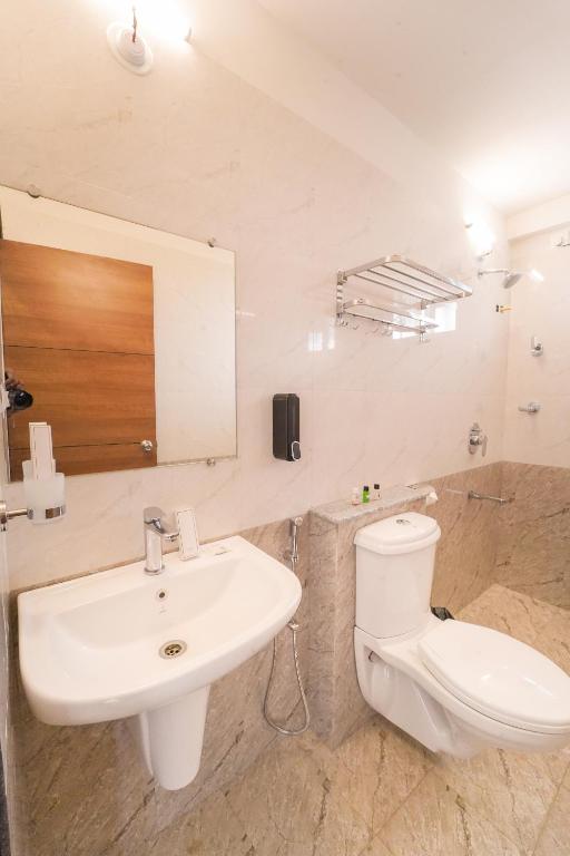 Koupelna v ubytování Hotel Wayfarer