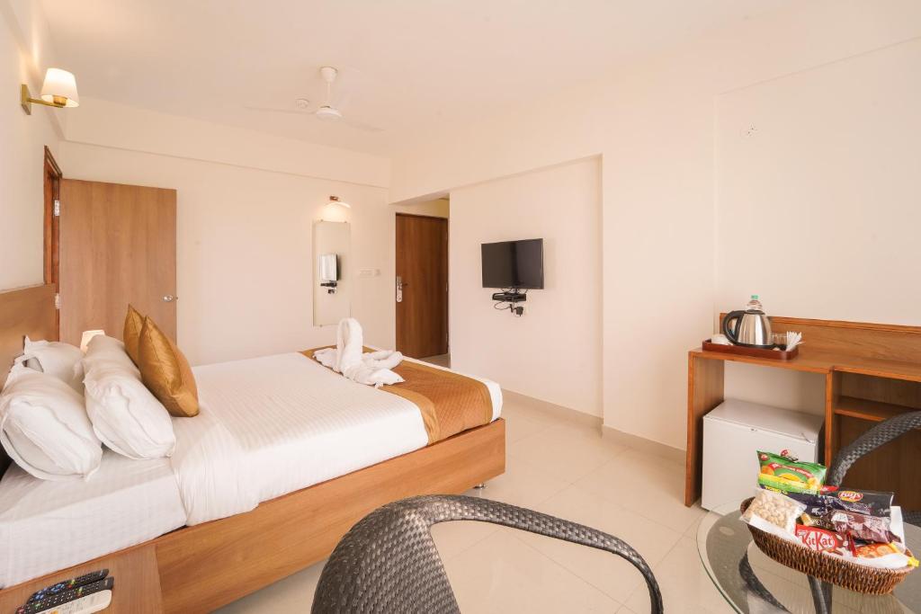 TV a/nebo společenská místnost v ubytování Hotel Wayfarer