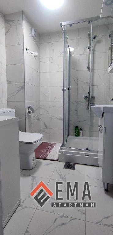 Koupelna v ubytování Apartman Ema
