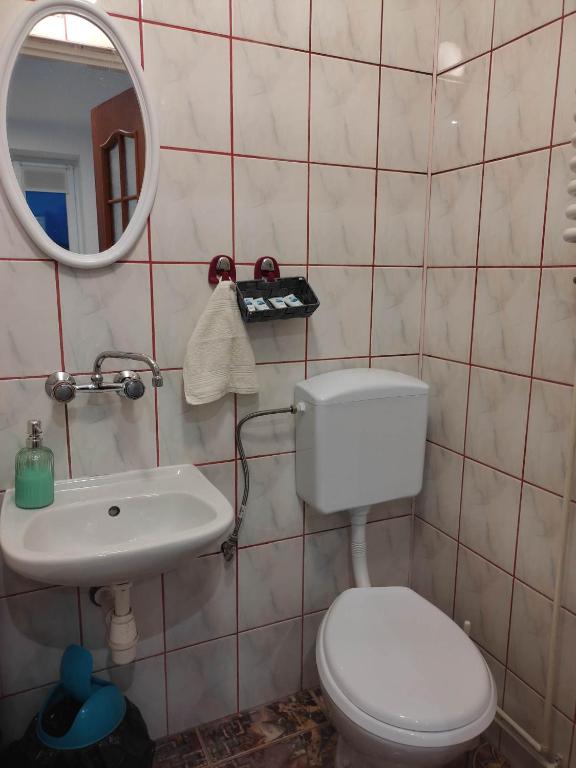 Koupelna v ubytování Pensjonat na Wzgórzu