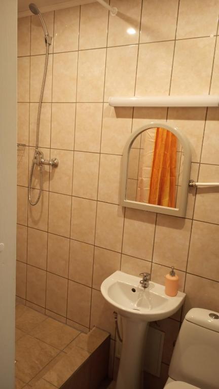 Koupelna v ubytování Hostel Nele