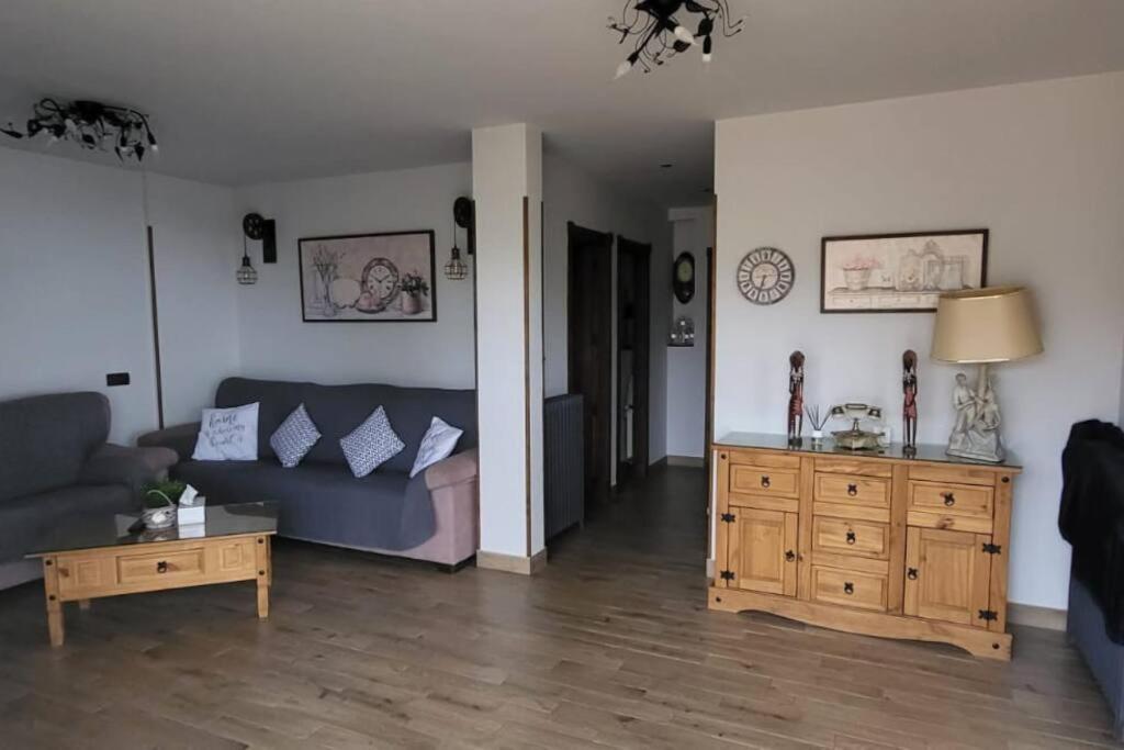 Posezení v ubytování Casa rural con piscina y vistas