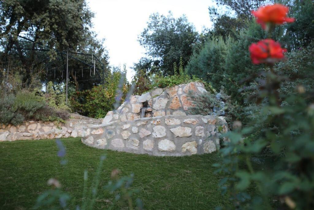 Zahrada ubytování Casa rural con piscina y vistas