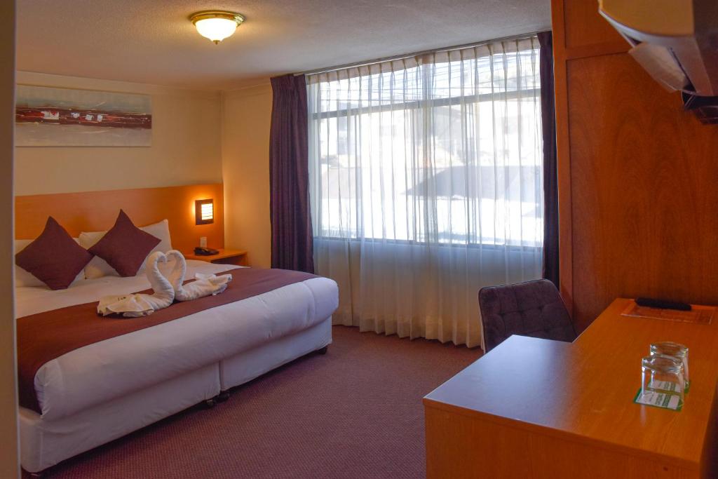 Postel nebo postele na pokoji v ubytování Casona Plaza Balsa Inn