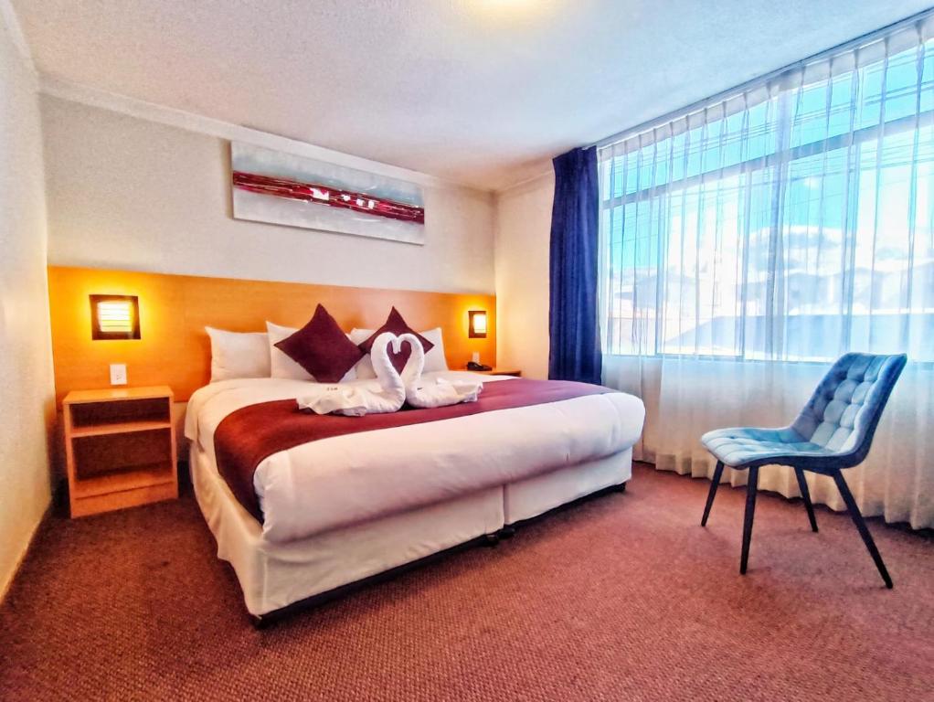 Postel nebo postele na pokoji v ubytování Casona Plaza Balsa Inn