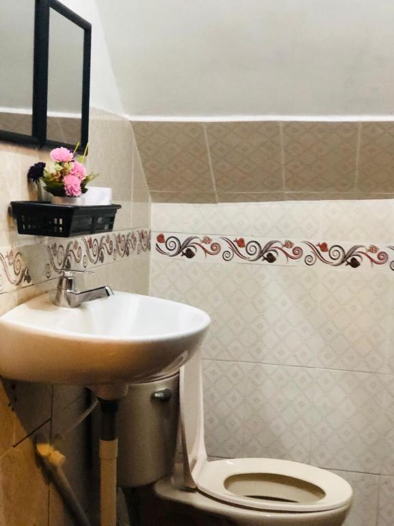 Koupelna v ubytování Casa Egos Pop Laureles