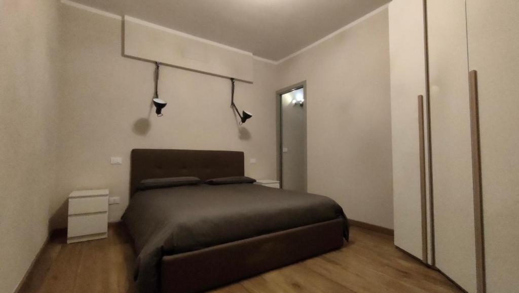 Gulta vai gultas numurā naktsmītnē Appartamento indipendente in Franciacorta