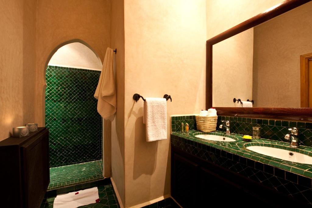 Koupelna v ubytování Hotel & Spa Riad El Walaa