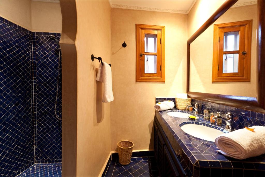 Koupelna v ubytování Hotel & Spa Riad El Walaa