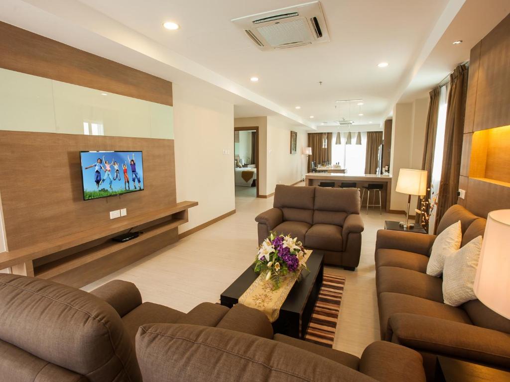 Гостиная зона в Garden Sentral Hotel