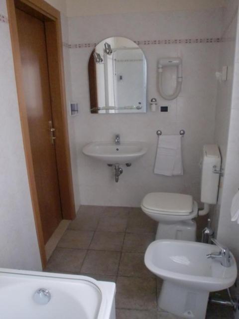 Koupelna v ubytování Hotel San Pietro