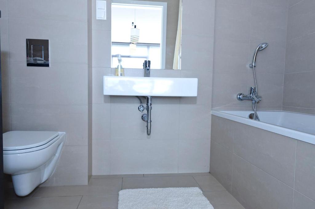 Koupelna v ubytování Apartamenty Sun & Snow Bukowa Góra