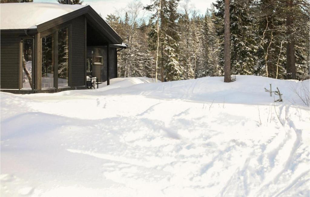 Beautiful Home In Steinsholt With Sauna v zimě