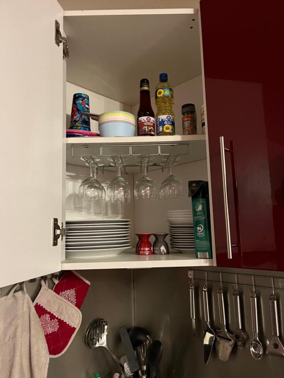 Kuchyňa alebo kuchynka v ubytovaní Villa Blanche appartement 2