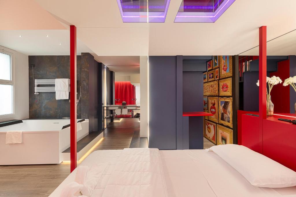 Postel nebo postele na pokoji v ubytování Motel Rona