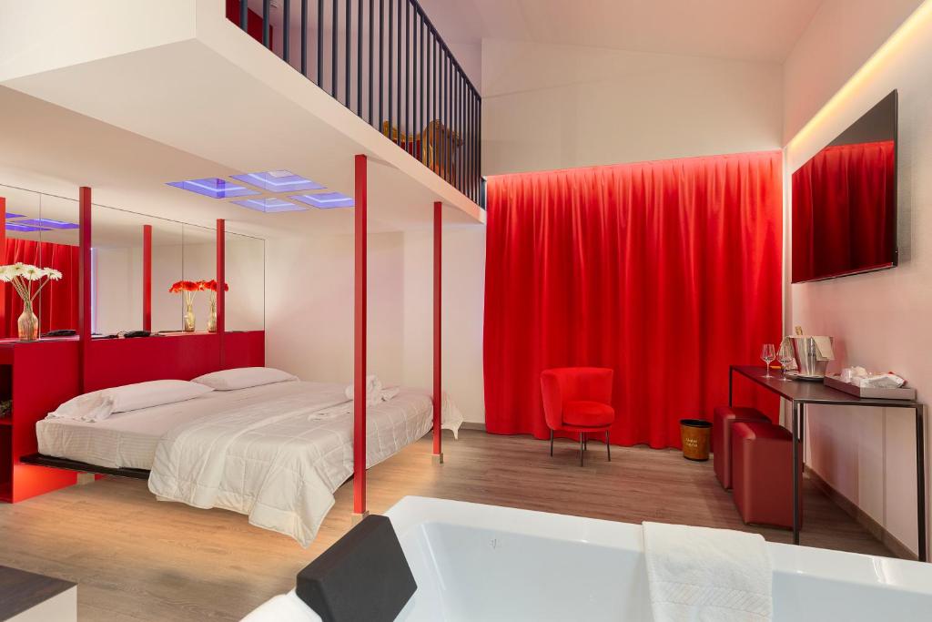 Postel nebo postele na pokoji v ubytování Motel Rona