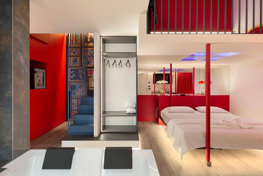 Postel nebo postele na pokoji v ubytování Motel Rona