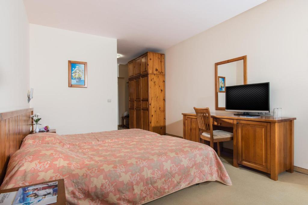 TV a/nebo společenská místnost v ubytování Mura Hotel