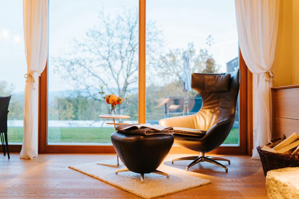 A seating area at Stadl Niglberg Südsteiermark