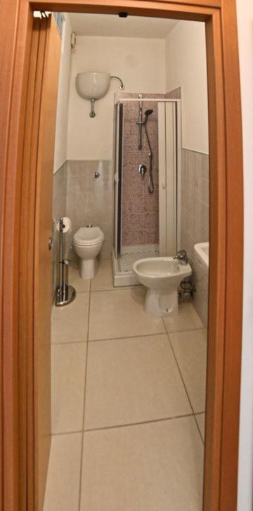 Koupelna v ubytování Portupaleddu Apartment