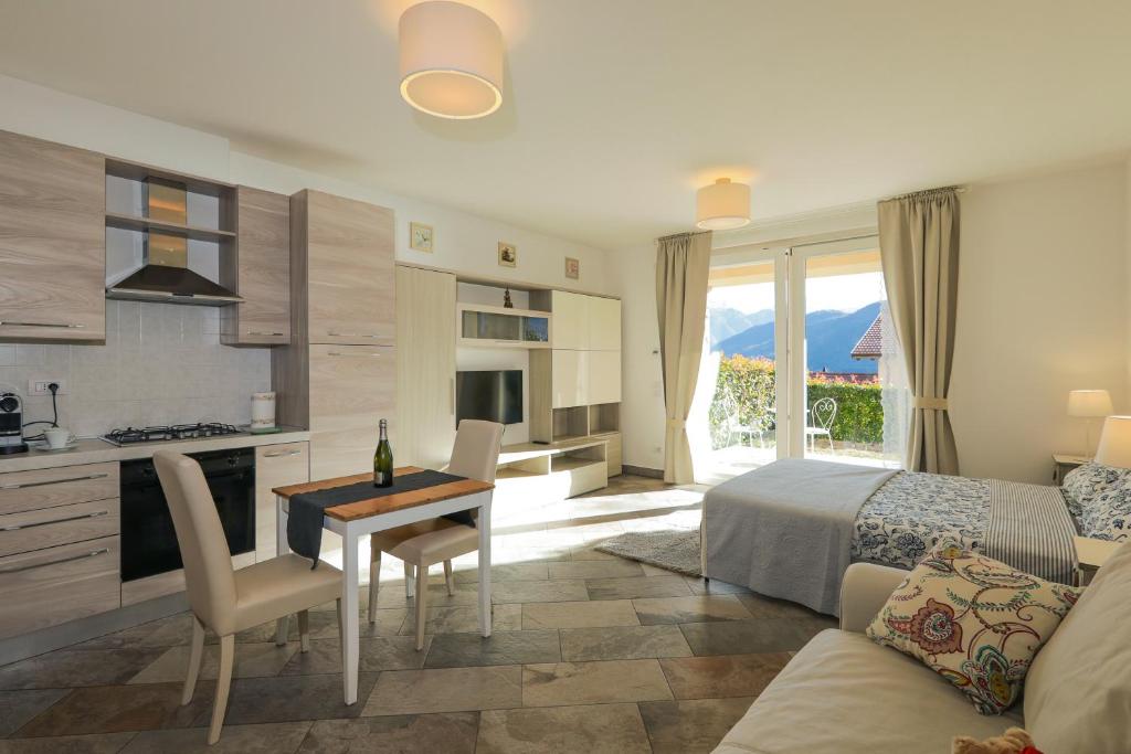 Kuchyň nebo kuchyňský kout v ubytování Bellavista Apartments