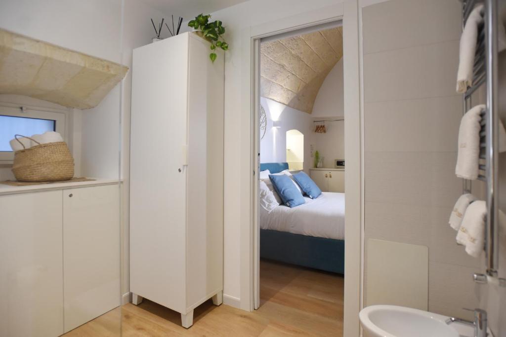 Postel nebo postele na pokoji v ubytování Maison Chene con vasca idromassaggio